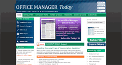 Desktop Screenshot of officemanagertoday.com